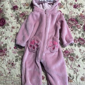 Charming Pink Dinosaur Baby Onesie